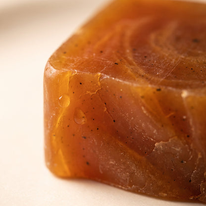 Nahaufnahme der Persimmon Seife
